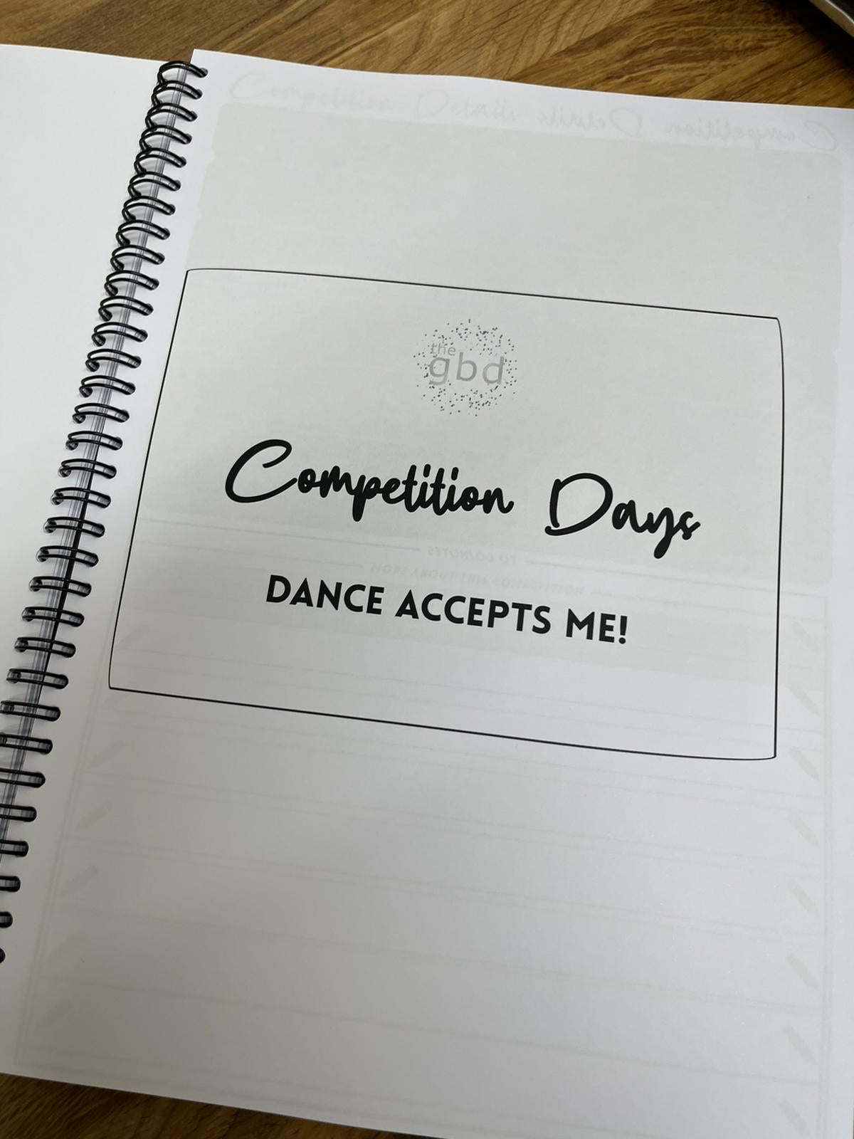 Theatre Competition Planner (Physical)