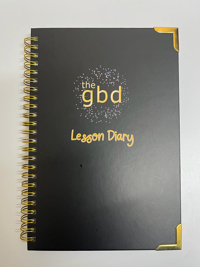 A5 Dance Lesson Diary to suit all styles of dance. Record choreography, lesson feedback, glossary, technique and dance goals throughout the dance season. 