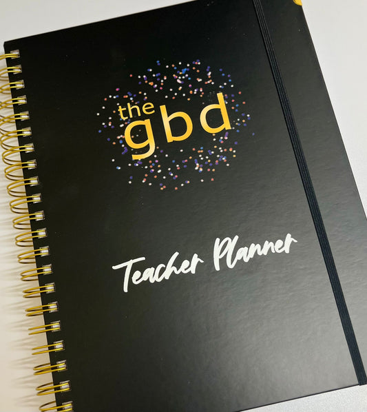 A4 Dance Teacher Planner. Choreography Planner, Show and Event Planning, Notes sections, timetable, registers, student records.  